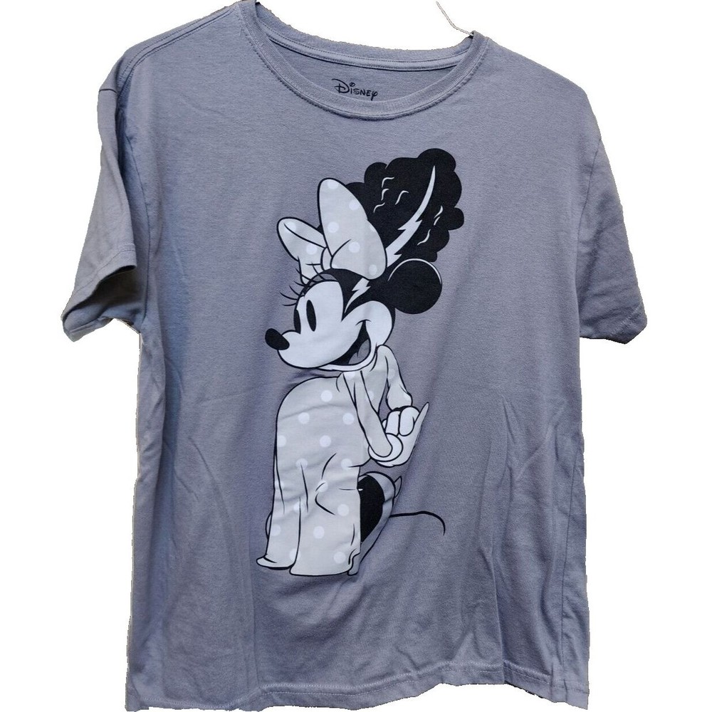 Minnie Mouse Frankenbride Gray T-Shirt Size Large Disney